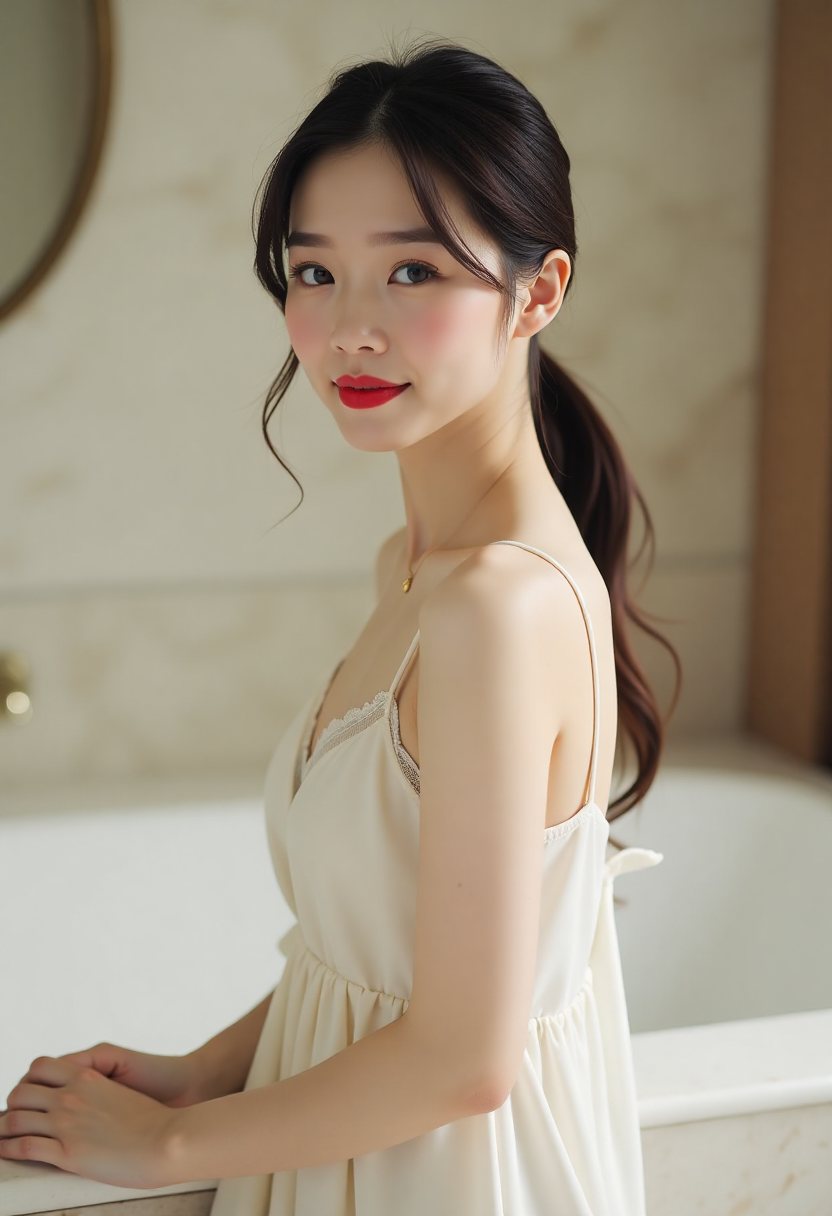 水边的站姿