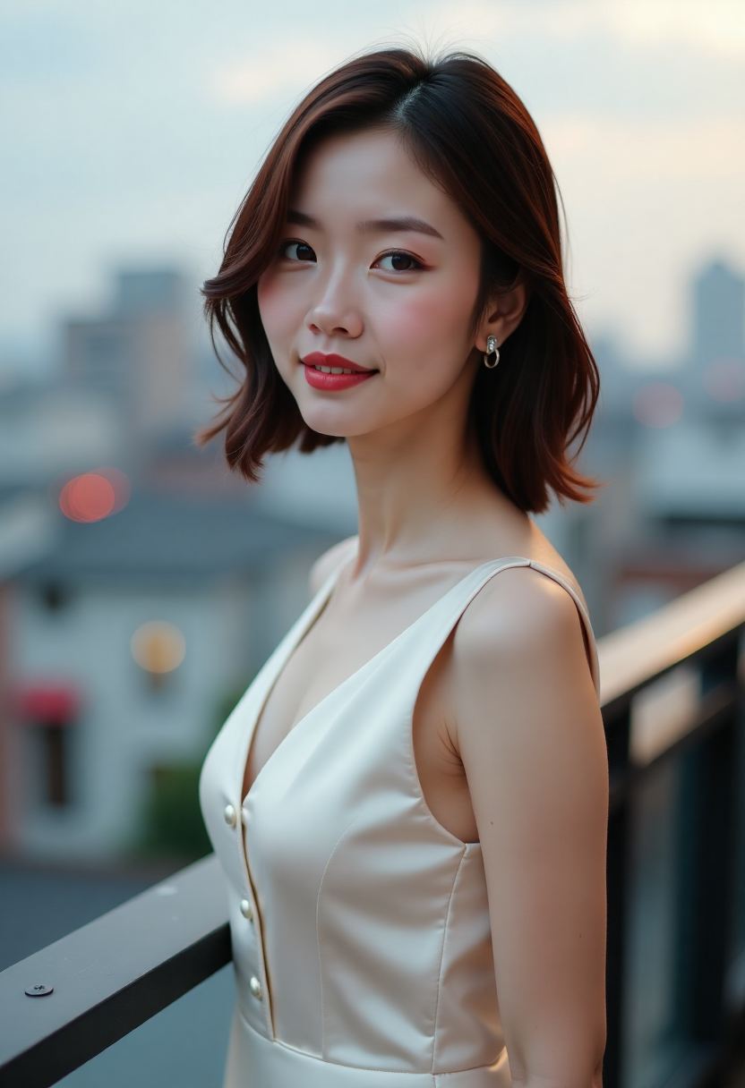 她把鹅赶向黄昏
